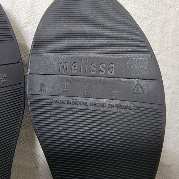 Melissa Fresh Bloom II Studded D'Orsay Peep Toe Ballet Flats Size 7 - Picture 12 of 13